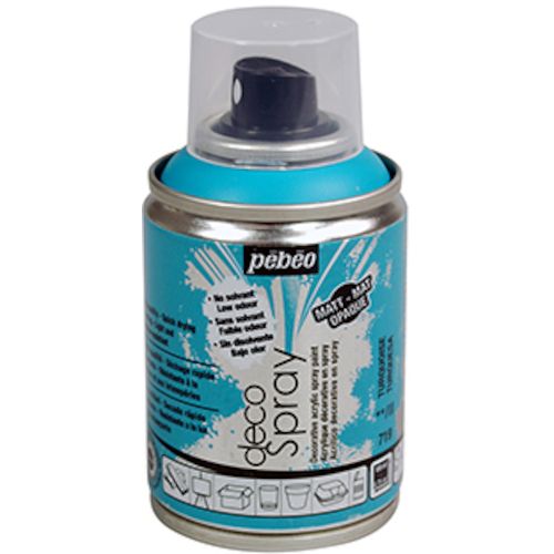 Pebeo デコスプレー 100ml マット色 ターコイズ 1本 (093719)