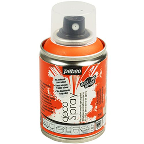 Pebeo デコスプレー 100ml マット色 タンジェリン 1本 (093706)
