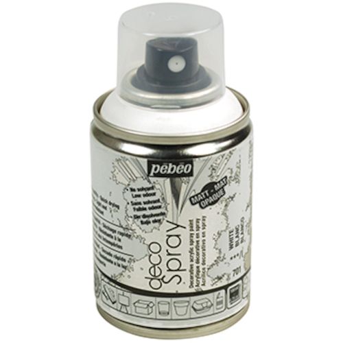 Pebeo デコスプレー 100ml マット色 ホワイト 1本 (093701)