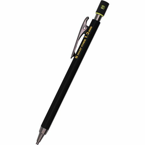 特長:●ワンタッチクリップ採用。●軽量ボディで扱いやすいです。 用途:●木材、鉄鋼材、コンクリートへの墨付けに。 仕様:●色：HB●直径(mm)：8.6●長さ(mm)：145●筆記線幅(mm)：1.3●芯径(mm)：1.3●タイプ：ポリマー芯●奥行き(mm)：8.6 仕様2:●建築用シャープペンシルです。●先端真鍮製で耐久性UPしています。●1.3mm芯採用でいつでも尖った書き味を実現しました。●ポリマー芯採用で折れにくく、水濡れ・高温にも強いです。 材質／仕上:●樹脂／真鍮／鉄特長:●ワンタッチクリップ採用。●軽量ボディで扱いやすいです。 用途:●木材、鉄鋼材、コンクリートへの墨付けに。 仕様:●色：HB●直径(mm)：8.6●長さ(mm)：145●筆記線幅(mm)：1.3●芯径(mm)：1.3●タイプ：ポリマー芯●奥行き(mm)：8.6 仕様2:●建築用シャープペンシルです。●先端真鍮製で耐久性UPしています。●1.3mm芯採用でいつでも尖った書き味を実現しました。●ポリマー芯採用で折れにくく、水濡れ・高温にも強いです。 材質／仕上:●樹脂／真鍮／鉄