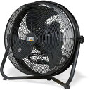 CAT 工場扇 45cm(壁・床タイプ)羽根軸180°半転機能付 ブラック 1台 (EEMF18S180BK)