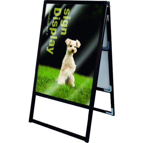 TOKISEI ブラックバリウススタンド看板 アクリルタイプ B2両面 1台 (BVASKACB2R)