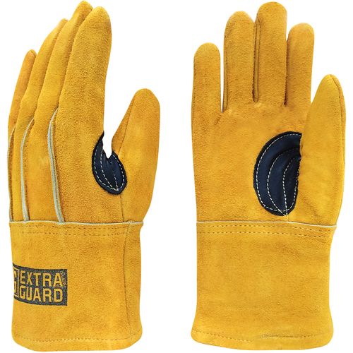 トワロン　牛床革手袋　EXTRAGUARD　EG−012　TAKIBI　5本指　S　1双 (EG012S)(4)