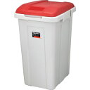 TRUSCO Rジョイント分別ボックス 45L フタ色レッド(赤色) 1個 (TRJ01A)