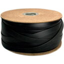 ユタカメイク ゴム 平ゴムドラム巻 押出成形タイプ 20mm×100m ブラック 1巻 (PRTE100)