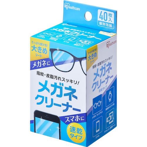 【全商品 ポイント10倍中】 IRIS　106187　メガネクリーナー　速乾タイプ　1箱 (MN...