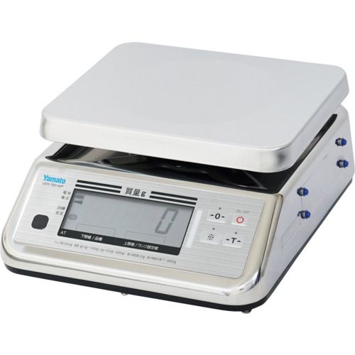 YAMATO　完全防水型デジタル上皿はかり　UDS−700−WPK−3　秤量3Kg（6区）　1台 (UDS700WPK3A6)
