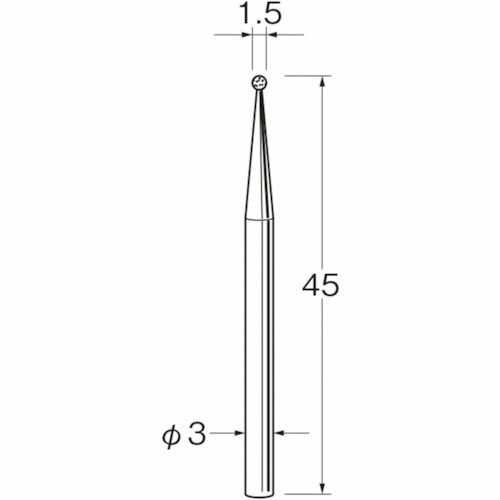 【SS限定 38万商品以上10%OFF】 リューター　軸付電着ボラゾン砥石N1015　1袋 (N1015)