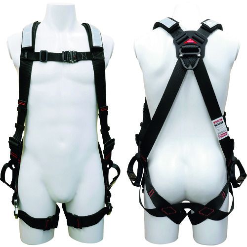 特長:●腰のベルト交差部が可動し、身体の動きにフィットします。●体格に合わせて胸前・腰・ももの3か所のベルトで調節可能です。●骨盤と足回りにベルトを配置しています。●落下時の衝撃を分散し、局所的な荷重集中を軽減します。●現在ご使用中のワークポジショニング用ベルト(柱上安全帯用ベルト)に装着可能です。●肩パッド及び胴ベルト取付アダプターが標準セットされています。●肩パッドはソフトで軽量なクッション材を使用しています。 用途:●電気工事、その他高所作業用。 仕様:●サイズ：M 仕様2:●「墜落制止用器具の規格」適合品●使用可能質量：130kg（M・L共通） セット内容／付属品:●肩パッド●胴ベルト取付アダプター 注意:●ワークポジショニング用ベルト(安全帯)は別売りです。特長:●腰のベルト交差部が可動し、身体の動きにフィットします。●体格に合わせて胸前・腰・ももの3か所のベルトで調節可能です。●骨盤と足回りにベルトを配置しています。●落下時の衝撃を分散し、局所的な荷重集中を軽減します。●現在ご使用中のワークポジショニング用ベルト(柱上安全帯用ベルト)に装着可能です。●肩パッド及び胴ベルト取付アダプターが標準セットされています。●肩パッドはソフトで軽量なクッション材を使用しています。 用途:●電気工事、その他高所作業用。 仕様:●サイズ：M 仕様2:●「墜落制止用器具の規格」適合品●使用可能質量：130kg（M・L共通） セット内容／付属品:●肩パッド●胴ベルト取付アダプター 注意:●ワークポジショニング用ベルト(安全帯)は別売りです。