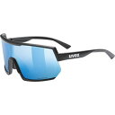 UVEX サングラス uvex sportstyle 235 P ブラックマット/ブルー 偏光 1個 (5330322240UVEX)