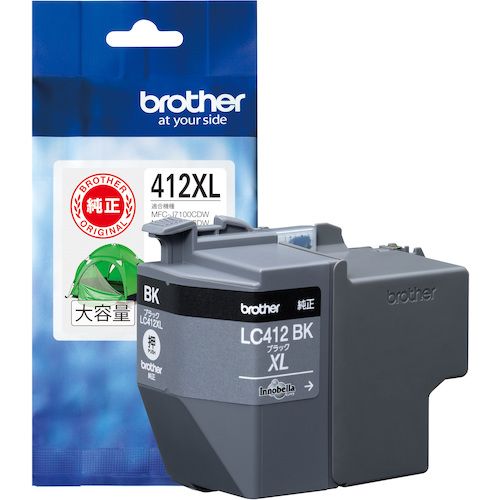 【SS限定 38万商品以上10%OFF】 brother　LC412XLBK　インクカートリッジ　ブラック（大容量）　1個 (LC412XLBK)