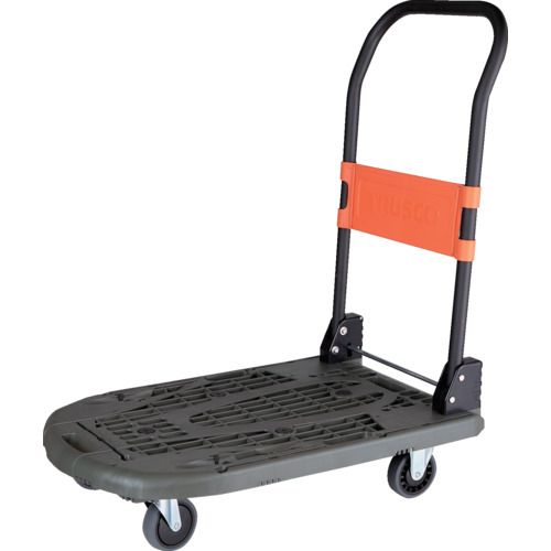 TRUSCO 樹脂台車 カルティオ（新型） 780X490 折畳 オリーブドラブ 1台 (MPK780OD)