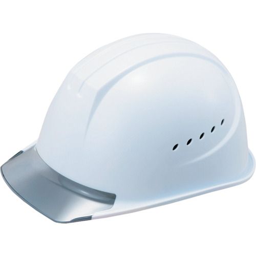 Rakuten - 【期間限定!対象商品P2〜20倍】 タニザワ　エアライト＋遮熱ヘルメット（PC製・遮熱ホワイト／透明ひさしグレー）　ST＃1610−JZV（EPA）　　　　　　1個 (1610JZVV2SPW6)
