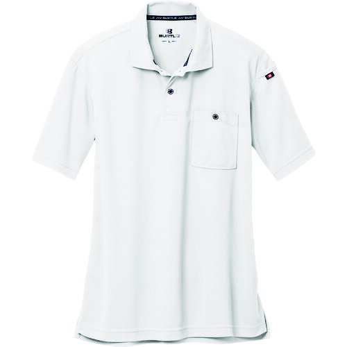 BURTLE　半袖ポロシャツ667−29−Lホワイト 1着