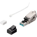BUFFALO 【期間限定特価】2025年9月30日まで Cat6A用STPタイプLANコネクター(工具不要) 1個