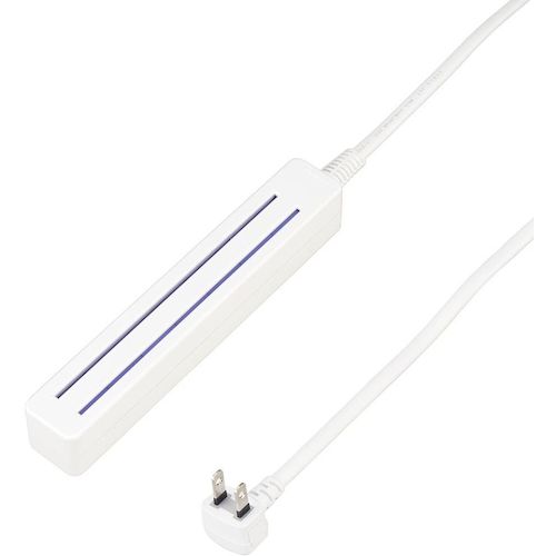 YAZAWA　差込みフリータップ2ロングタイプ1．5mホワイト 1個