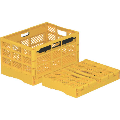 E−CON　折りたたみコンテナー　562060　ホームオリコンS50M　イエロー 1個