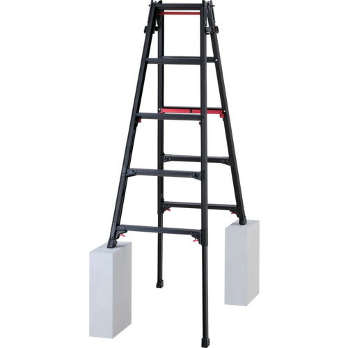 ハセガワ　脚部伸縮式アルミはしご兼用脚立　RYRLB型　5段 1台