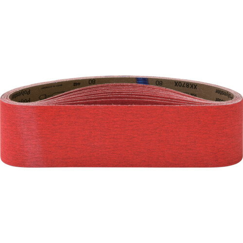 NRS　研磨ベルト　セラックベルト　赤　100×915　＃80 10本