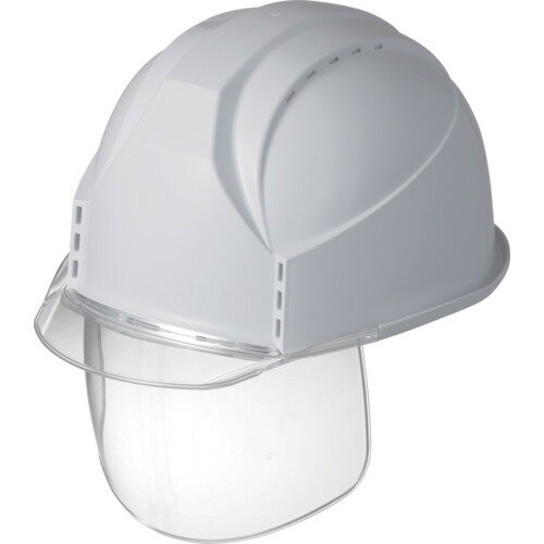 【期間限定!対象商品P2〜20倍】 スミハット　KKC3S型　帽体（スノーホワイト）・バイザー（クリア）・シールド付き 1個