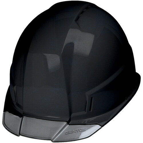 【期間限定!対象商品P2〜20倍】 GENTOS　ヘルメット　GRITAIR＋　溝有　ヘッドライト取付可能　飛来・落下物用　黒 1個(4.0)