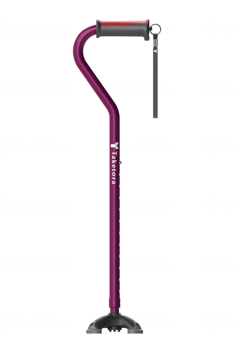 サイズ・重量　重量475g　　　コメント　1本杖に比べて接地面積が広いので安定感があります　　　材質・原材料　材質　○握り：TPR、PP　　○支柱：アルミ　　　規格詳細　○サイズ：長さ68〜96cm（2.5cm間隔）　○グリップ幅：11.6...