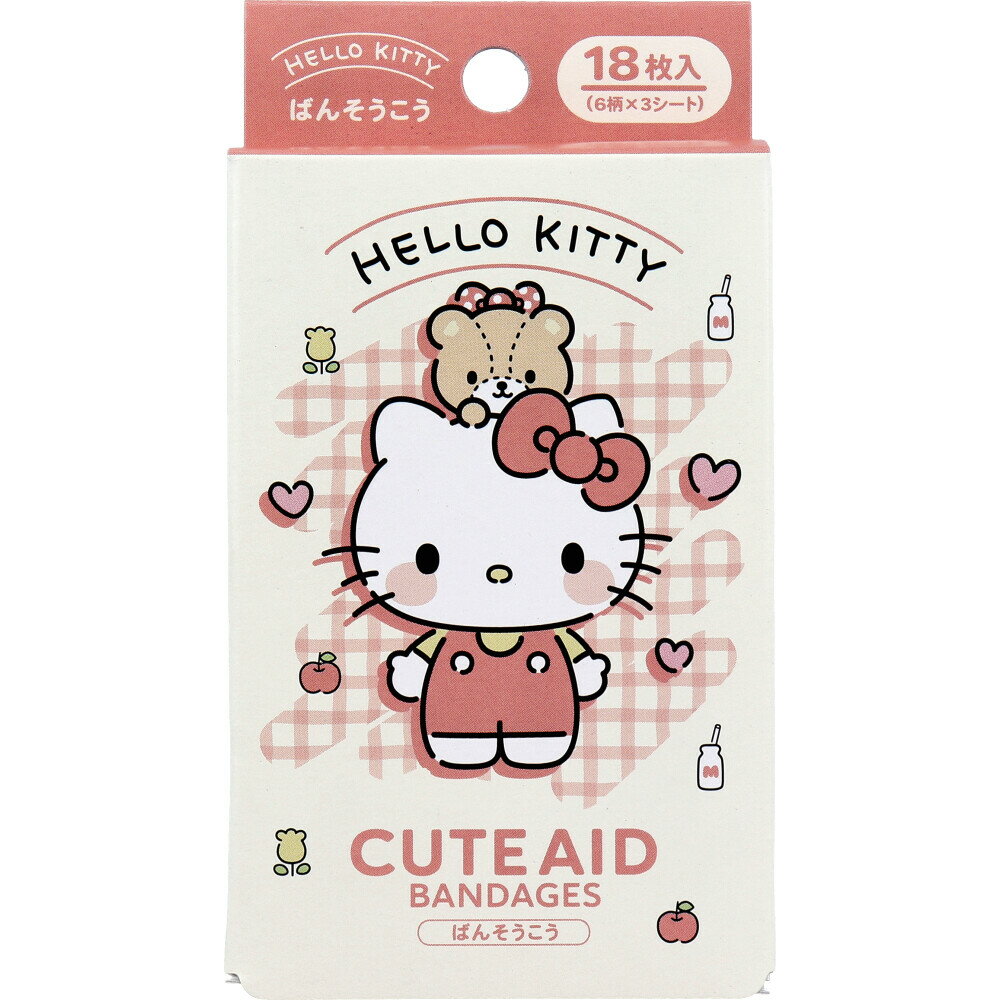 ハローキティ CUTE AID ばんそうこう 4 18枚入 1個