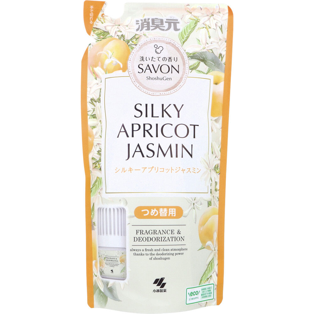 消臭元 SAVON(サボン) シルキーアプリコットジャスミン 詰替用 400mL 1個