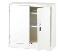 【訳あり品】1-3454-15 薬品保管庫(ダイヤル錠型) ホワイト 880×380×880mm N-330R-D・OW 1台