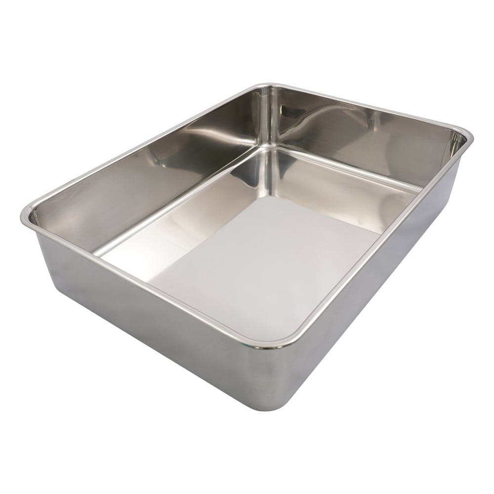 ステンレス深型組バット 未滅菌 フッ素コートあり 11号 435×315×98mm 1個