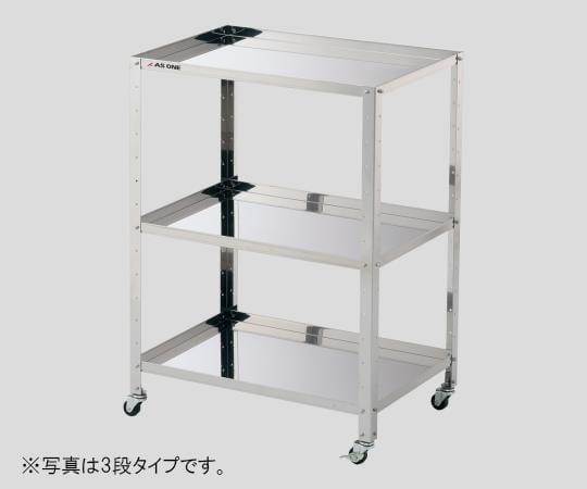 枠付きステンレスワゴン レギュラー 3段 組立済 460×310×809mm 1台