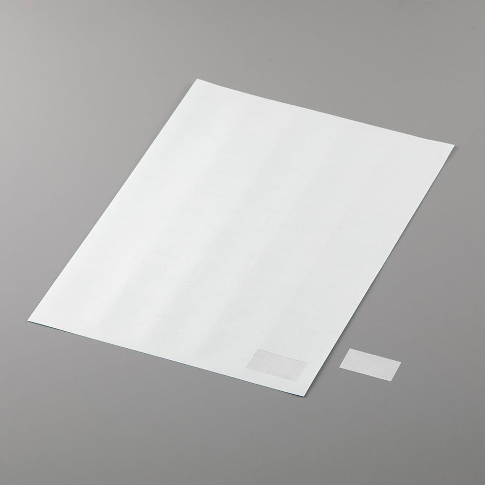 クリーンルーム用のラベルシールです。基材・剥離紙は無塵紙を使用しています。レーザープリンタ、インクジェットプリンタ共に対応可能です。色目はスカイブルーですので、一般ラベルと識別が可能です。 サイズ：A4仕様：65面面サイズ（mm）：38×2...