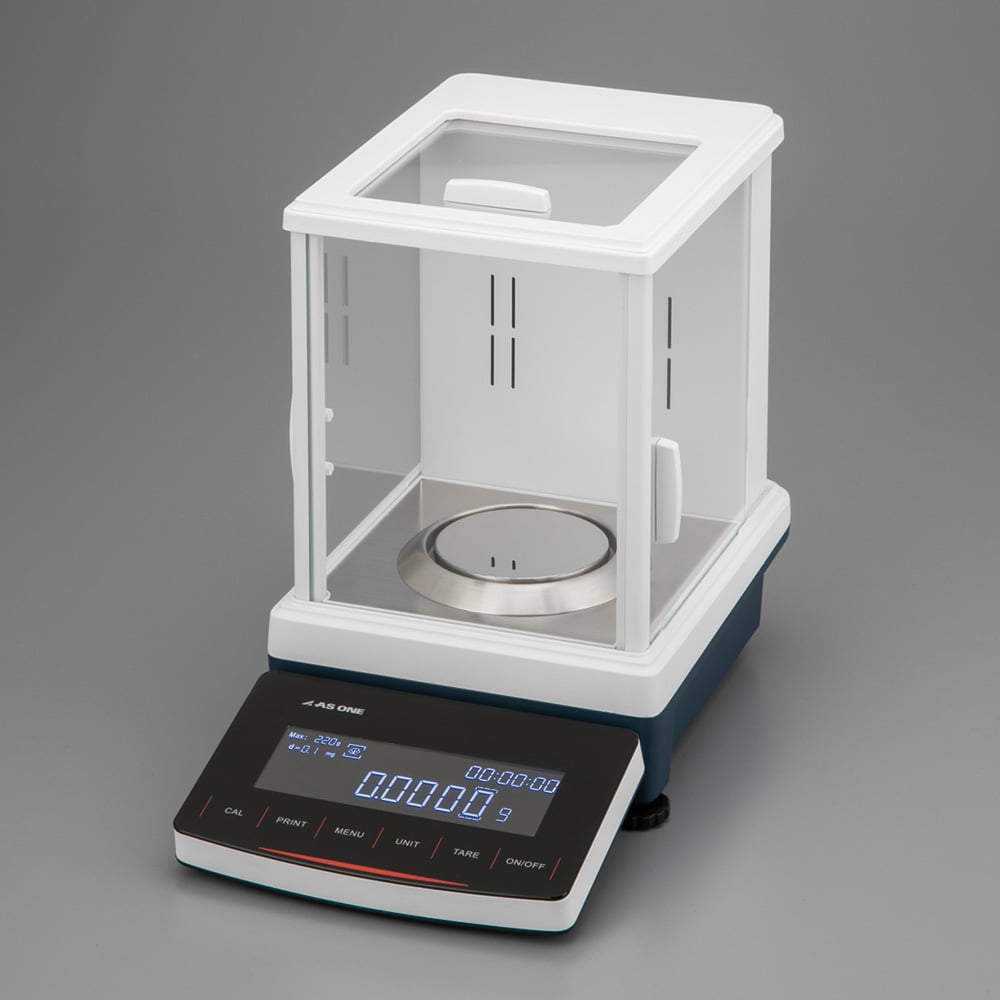 分離型分析天秤（内蔵分銅タイプ） 秤量120g 最小表示0.1mg　AEB-124 1台