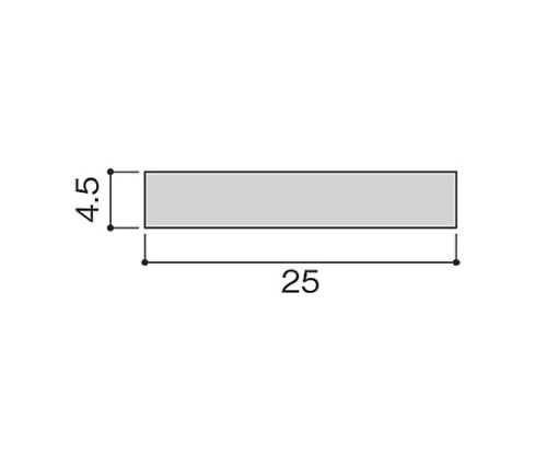スチール平板 4.5×25×1820mm　TH184-25 1本