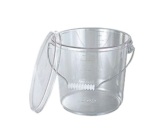 ポリカバケツ　10L　蓋　PO-24B（透明）　607572 1個
