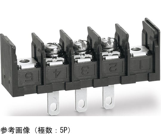 ネジ式端子台　底面絶縁物無し　サポート端子無し　ネジサイズM4　角座金付ネジ　はんだ付端子　取付孔有り　3P　ML-270-S1A3XF-3P 1個