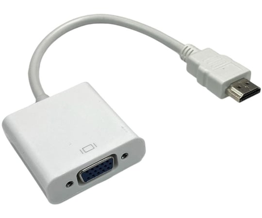 HDMI端子を搭載したパソコンの映像信号をVGA（D-sub15pin）入力端子搭載のディスプレイに出力できる変換アダプタです。最大解像度1920x1080 色：ホワイト寸法（mm）：45×14×45ケーブル長（cm）：15対応解像度：19...