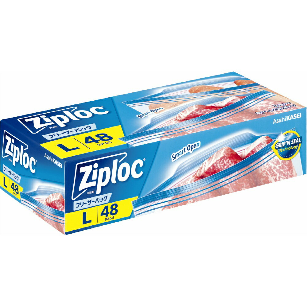 ジップロック　フリーザーバッグL48枚入 × 12点