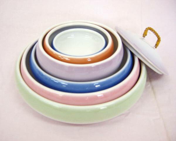 【全商品 ポイント10倍中】 アメックス熊本夢食器虹彩レインボウ 4寸鉢