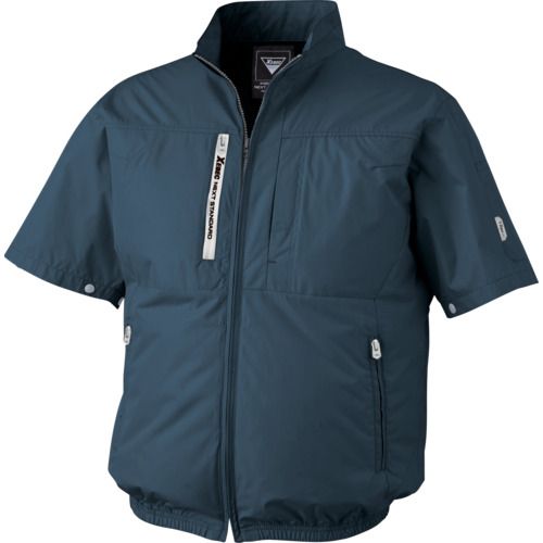 Rakuten - 【期間限定!対象商品P2〜20倍】 XEBEC　空調服半袖ブルゾンXE98034−19−M　ディープネイビー 1着