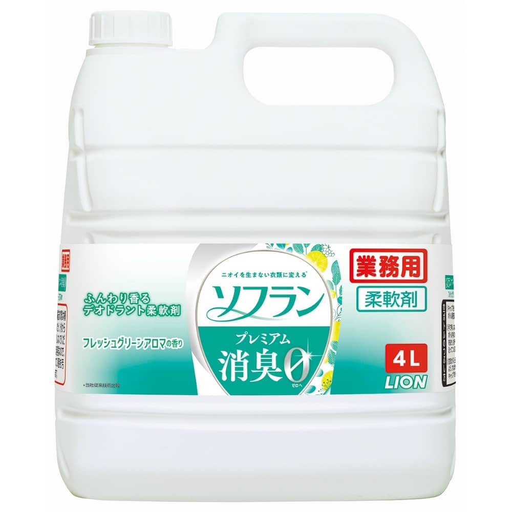 【期間限定!対象商品P2〜20倍】 ソフランプレミアム消臭フレッシュグリーンの香り4L × 3点