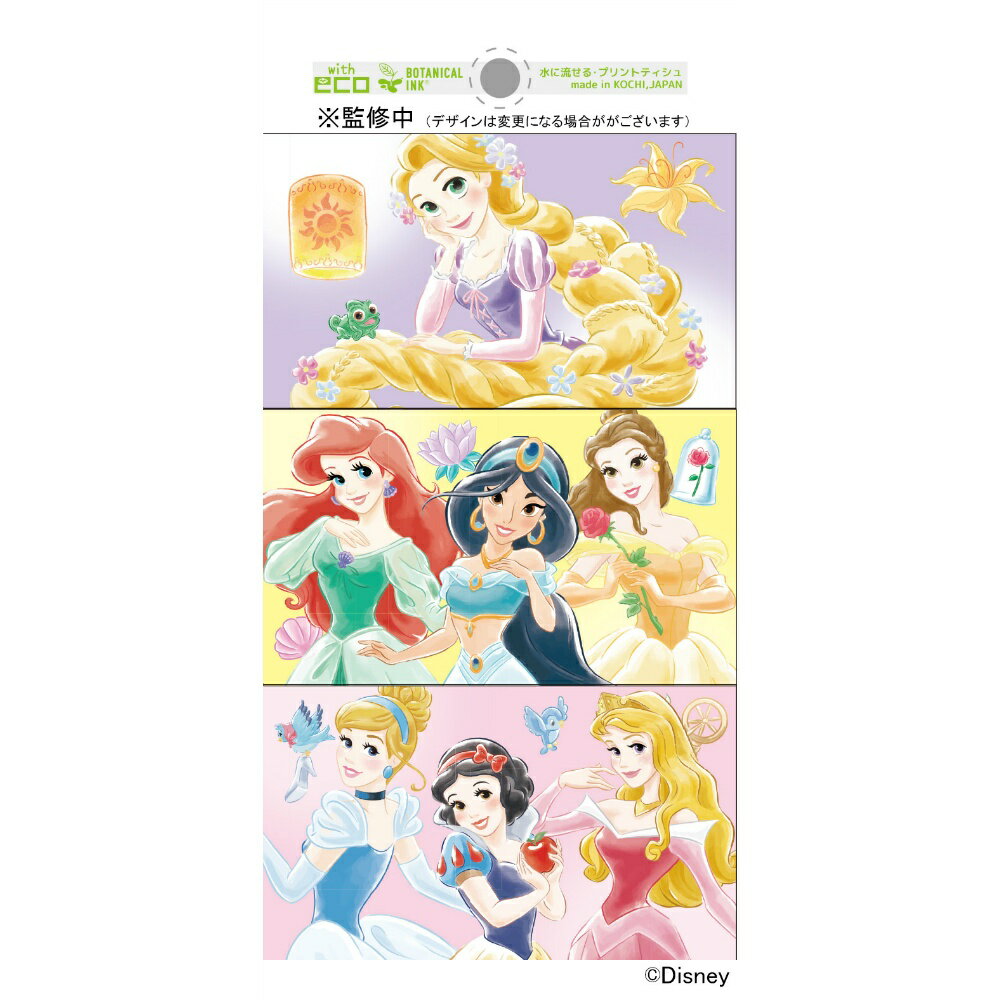儿童携带用餐巾纸 - 【期間限定!対象商品P2〜20倍】 ディズニープリンセス／ポケットティシュミニ × 50点