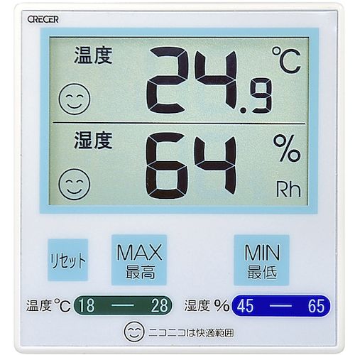 【期間限定!対象商品P2〜20倍】 CRECER　デジタル温湿度計（園芸用） 1個