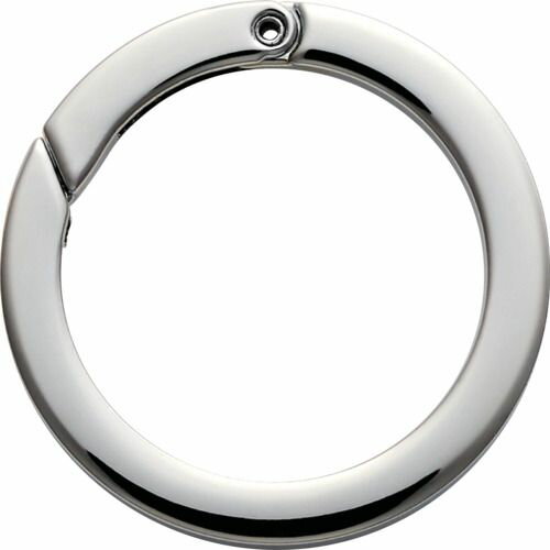 Key Holder - 【期間限定!対象商品P2〜20倍】 ニッサチェイン　カラーキーホルダー　NO．1209　丸型カラビナ　ニッケル 1PK