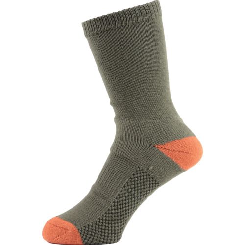 【期間限定!対象商品P2〜20倍】 ユタカメイク　靴下　ASHITOMO　WORKING　SOCKS　長靴専用　先丸クルー　オリーブ　1足組　S（23ー25cm） 1足