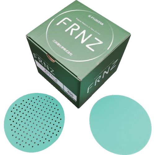 【期間限定!対象商品P2〜20倍】 三共　マジック式研磨フィルム　FRNZグリーンフィルムディスク　ZSCD−M（W穴（7穴））125＃60 100枚
