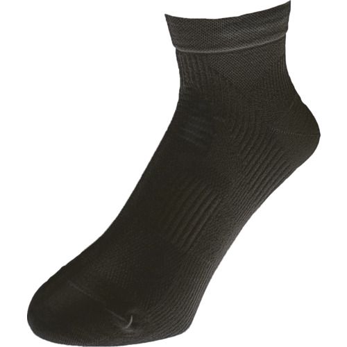 ユタカメイク 靴下 和紙ランニングソックス（先丸） ブラック 1P Mサイズ 25-27cm 1足