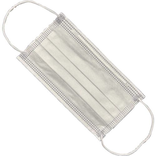 川西 ガードファイン3層マスク ホワイト 1箱