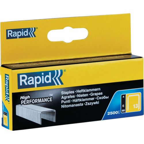 【期間限定!対象商品P2〜20倍】 Rapid　タッカー用ステープル　13型　足長6mm（2500本入） 1箱