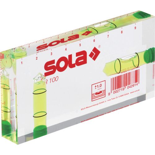 SOLA コンパクトアクリル水平器 R100 1個